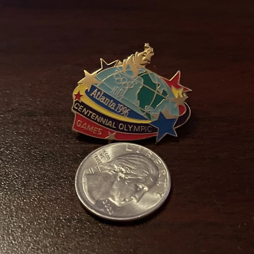 1996 Atlanta Centennial Olympics Lapel Hat Pin‎